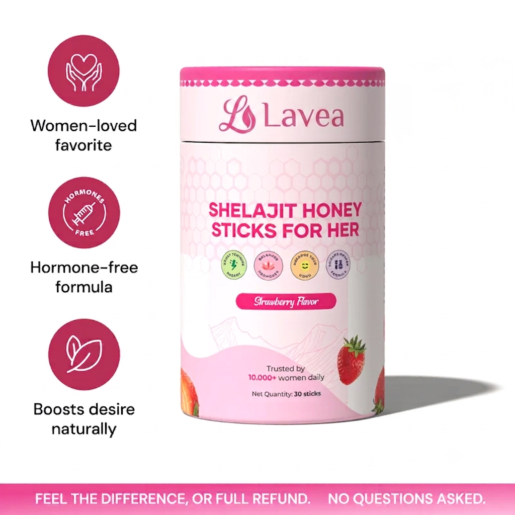 Lavea Shilajit Honey Sticks for Her — Strawberry